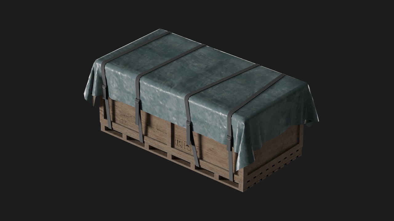 Media 1 for listing Covered Wooden Crate on Pallet