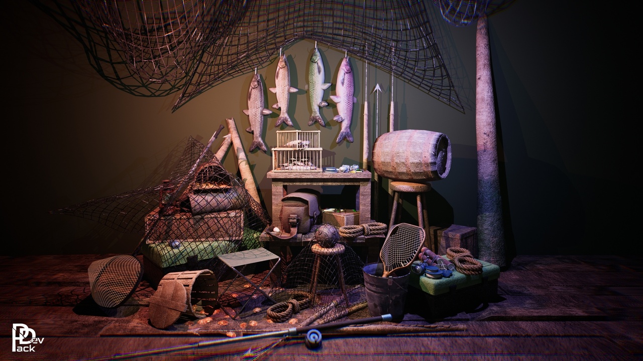 Fishing Equipment / 44 Assets | Fab