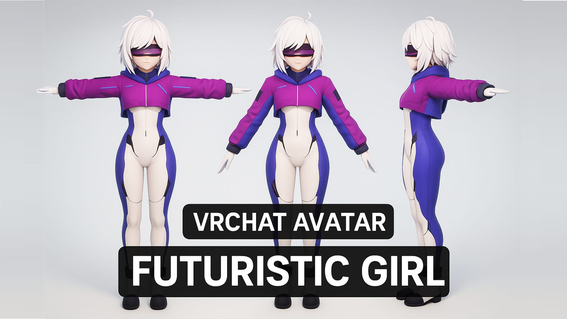 Futuristic Girl Avatar VrChat | Fab