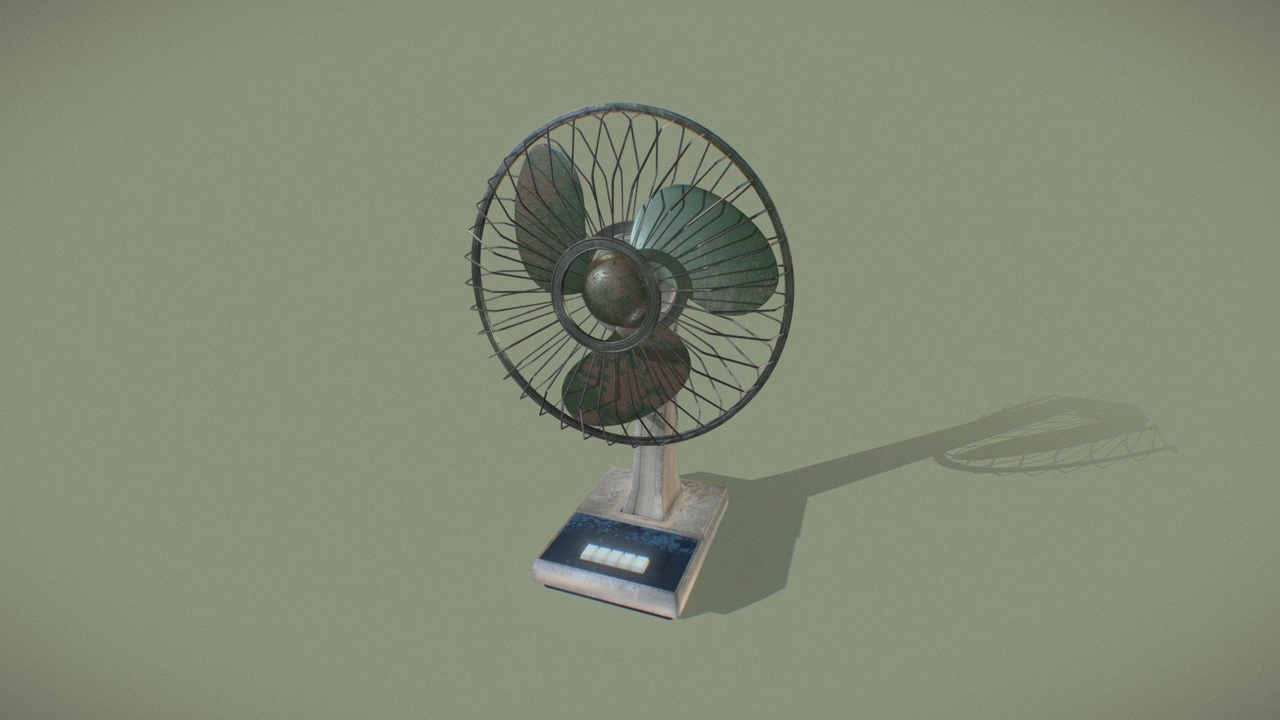 Media 1 for listing Vintage-Style Desktop Fan