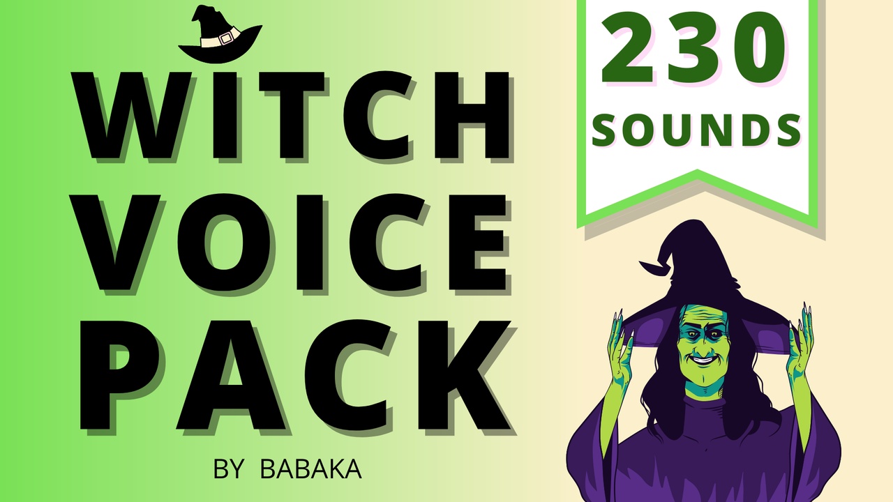 Media 1 for listing Witch Voice Pack