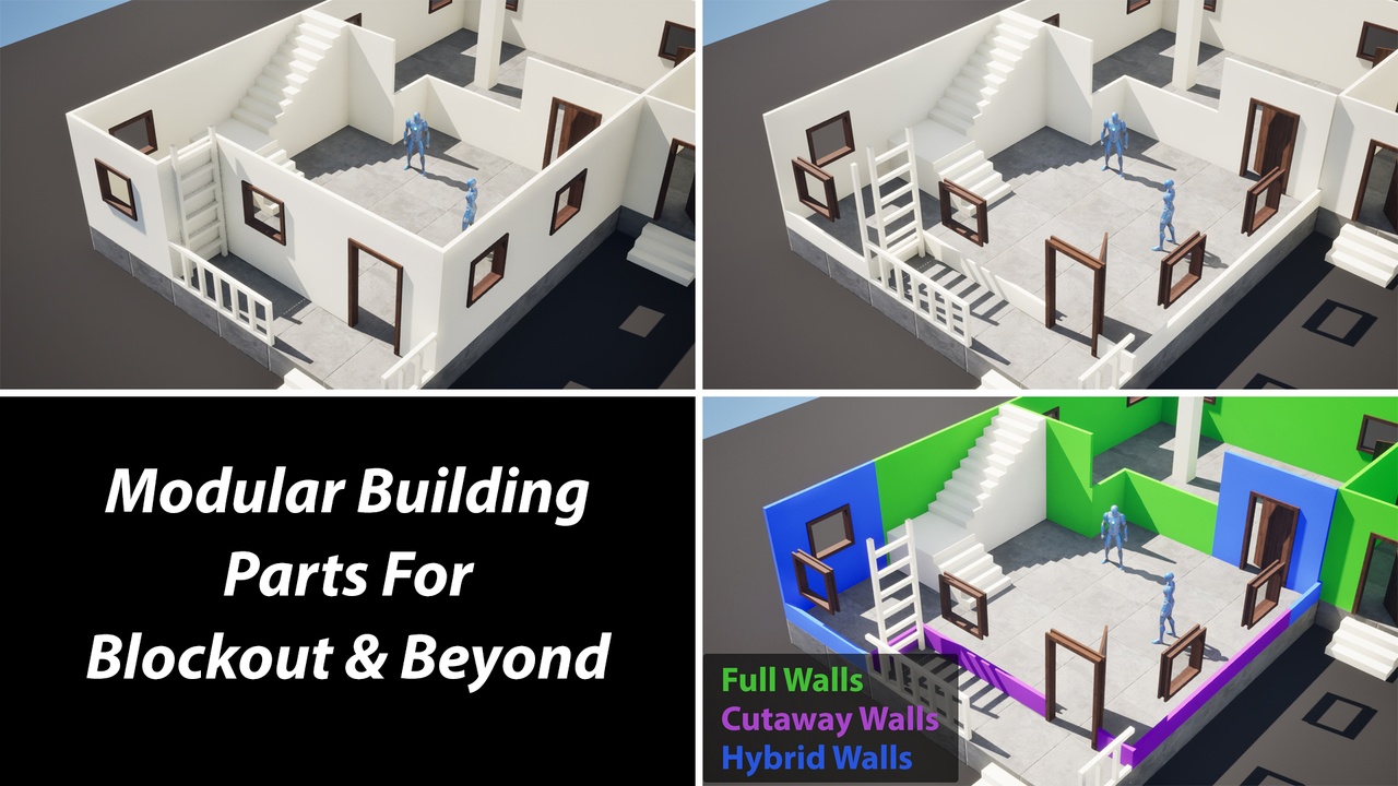 Media 1 for listing 450+ Modular Building Parts For Blockout & Beyond
