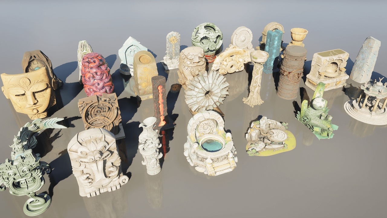 Media 1 for listing Medieval Fantasy Totems Pack 1 (30 AI Pieces)