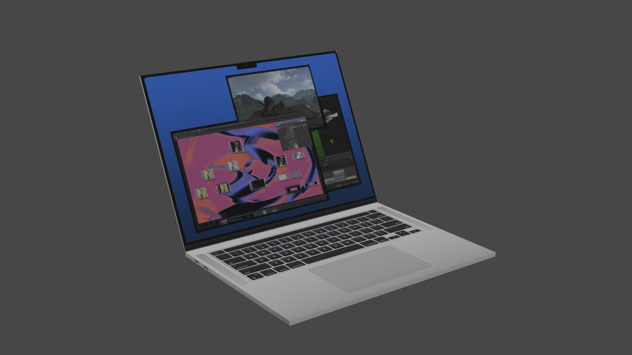 商品 Laptop: Low Poly 的媒体 1