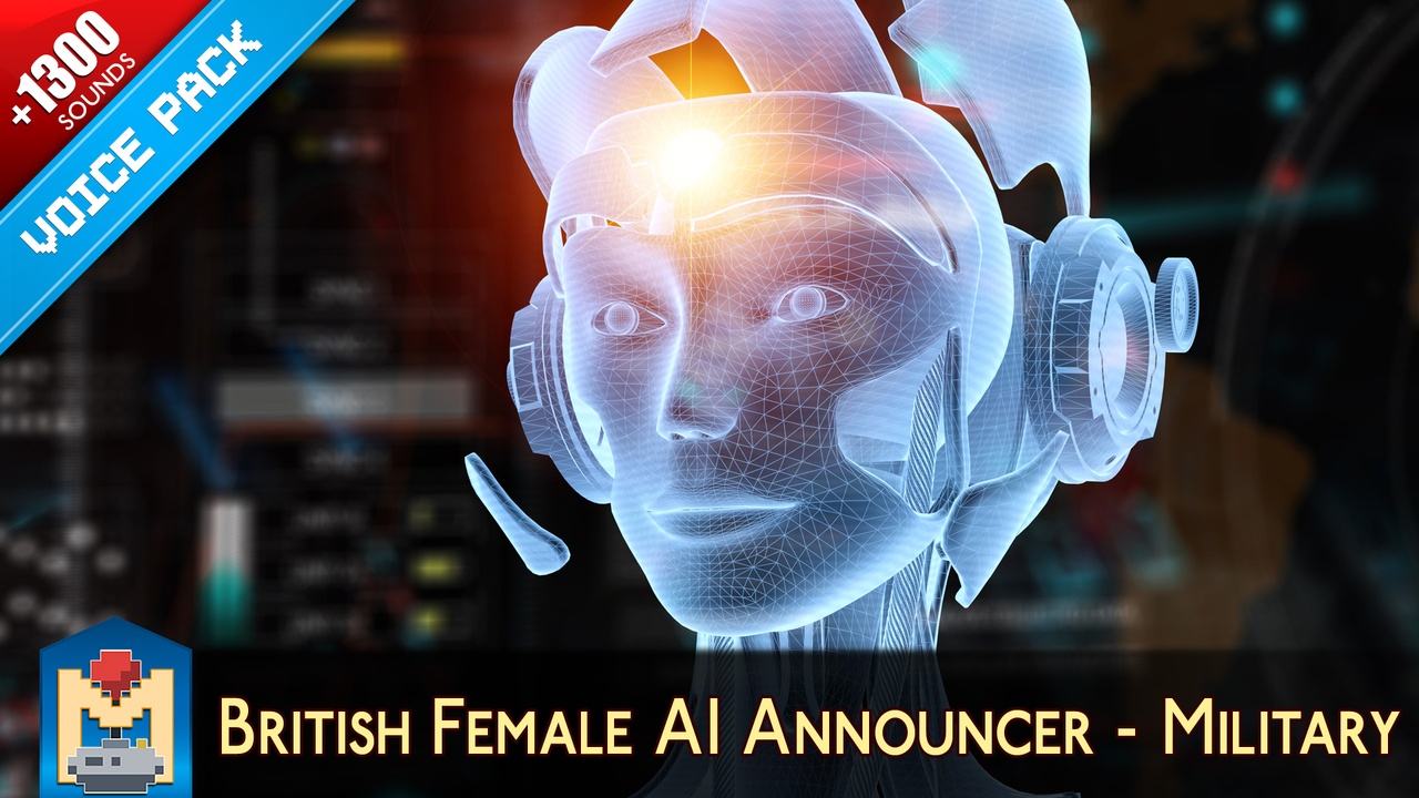 Media 1 for listing Military AI British Female Voice Announcer