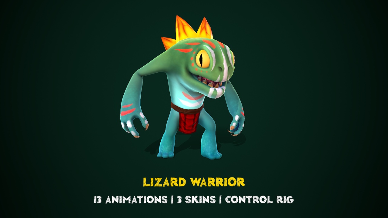 Media 1 for listing Lizard Warrior