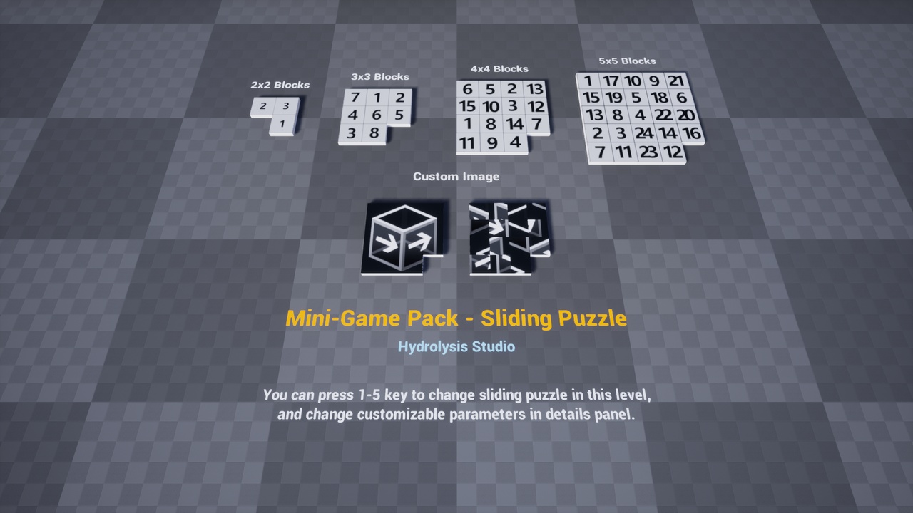 Media 1 for listing Mini-Game Pack - Sliding Puzzle