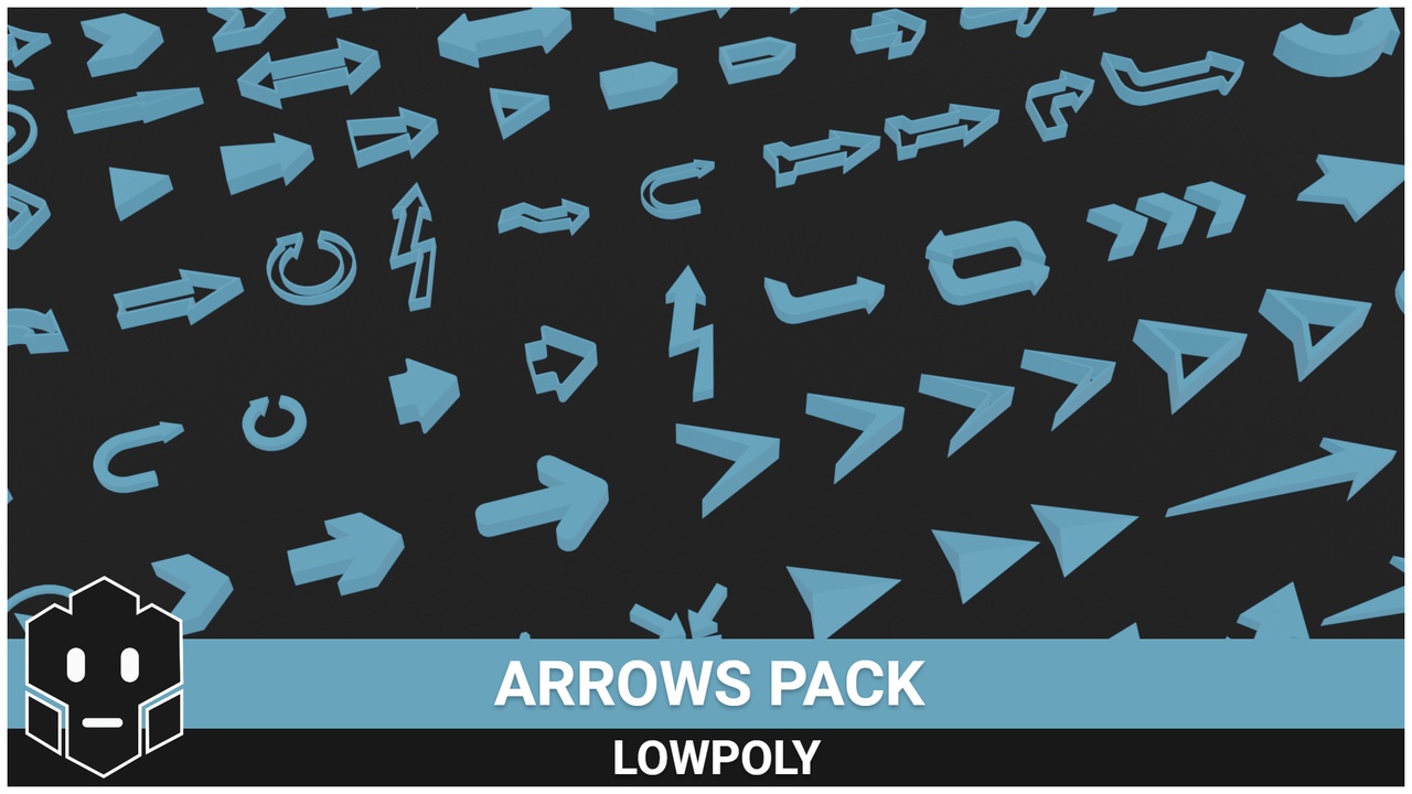Média 1 pour l'article LowPoly Arrows Pack