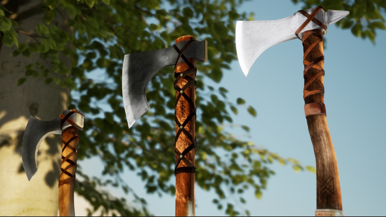 Media 1 for listing WS Viking's Axe Set01