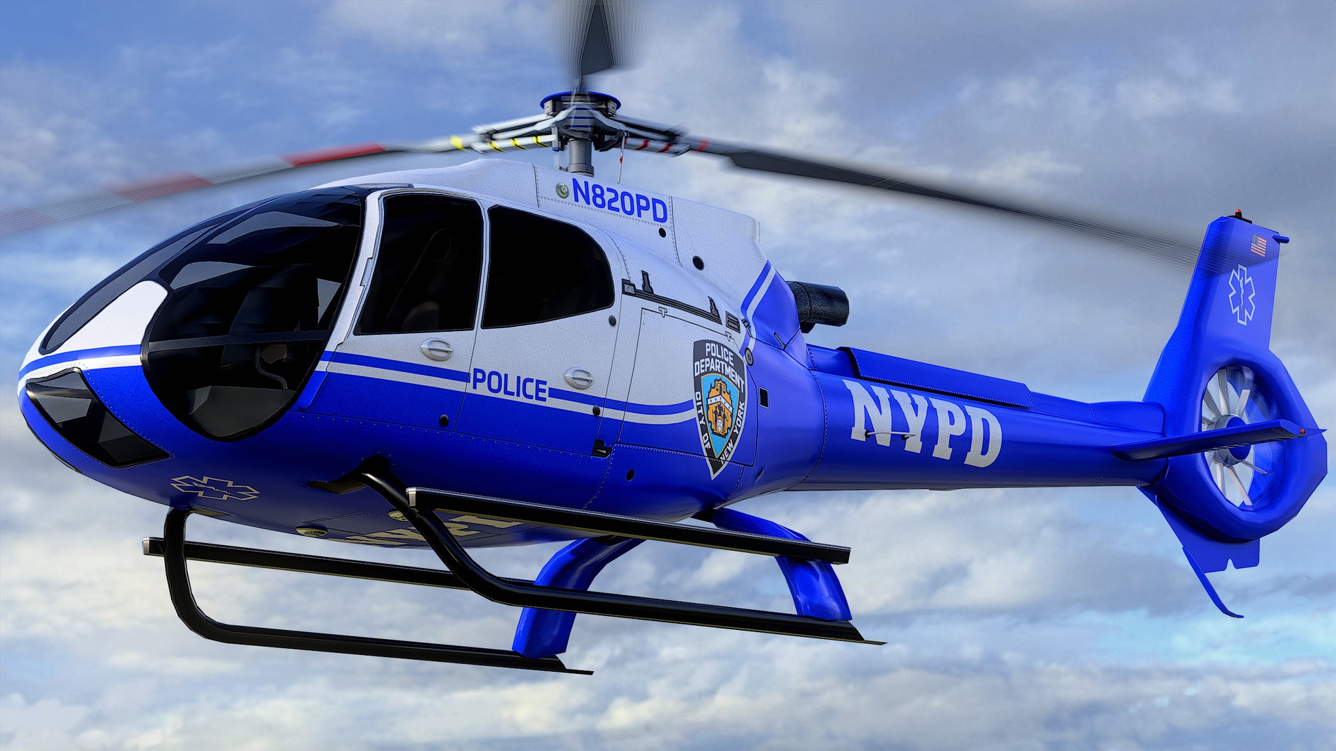 Media 1 for listing Civil Helicopter Aircraft #08 - Animated Low Poly PBR