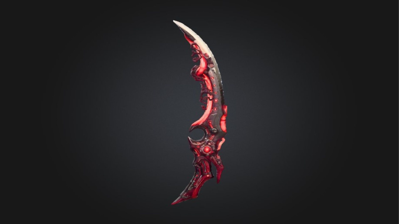 Abyssal Corrupted Dagger – Fantasy Game Ready 3D Weapon | Fab