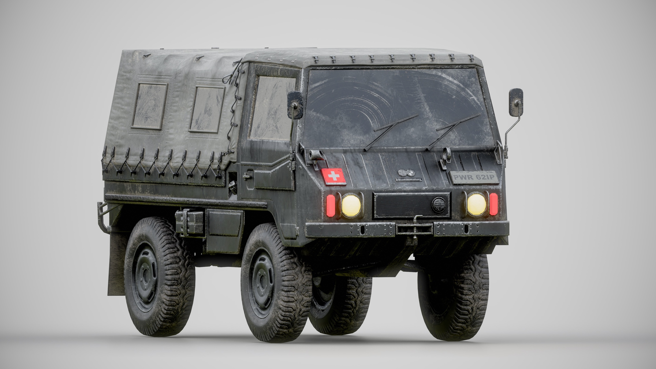 Media 1 for listing 4x4 Tactical Utility Transport Truck - Light All-Terrain Military Van LOD Rig