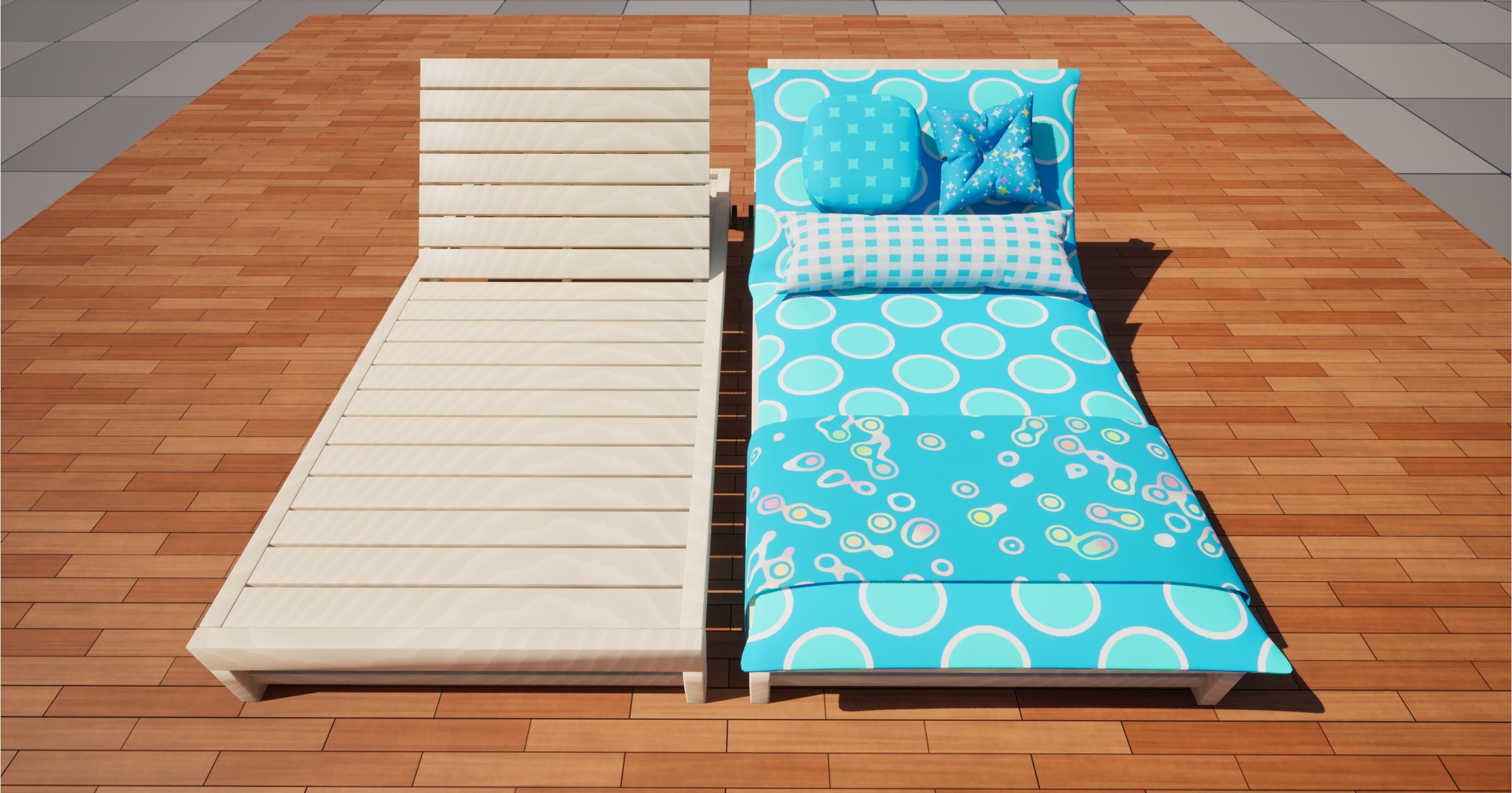 Media 1 for listing Blue Pop Color Sofa Set