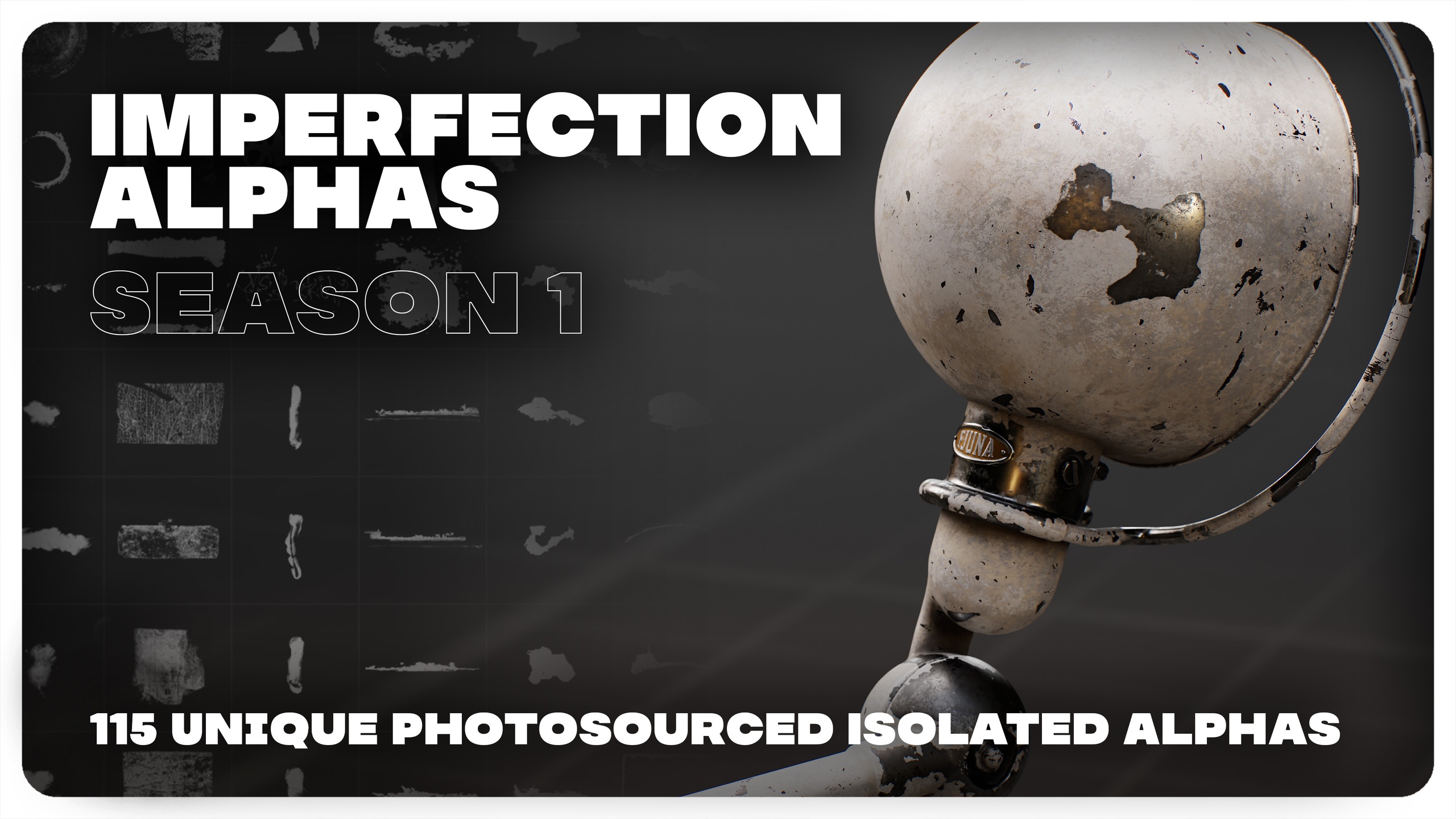 Media 1 for listing Surface Imperfections Alpha Bundle - Season 1 [Isolated Stamps & Brushes]