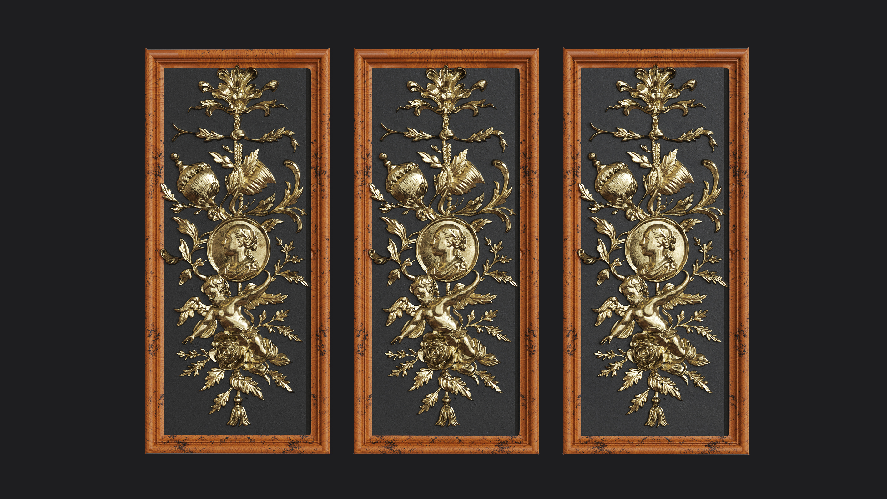 Classic Rococo Decorative Relief Panel | Fab