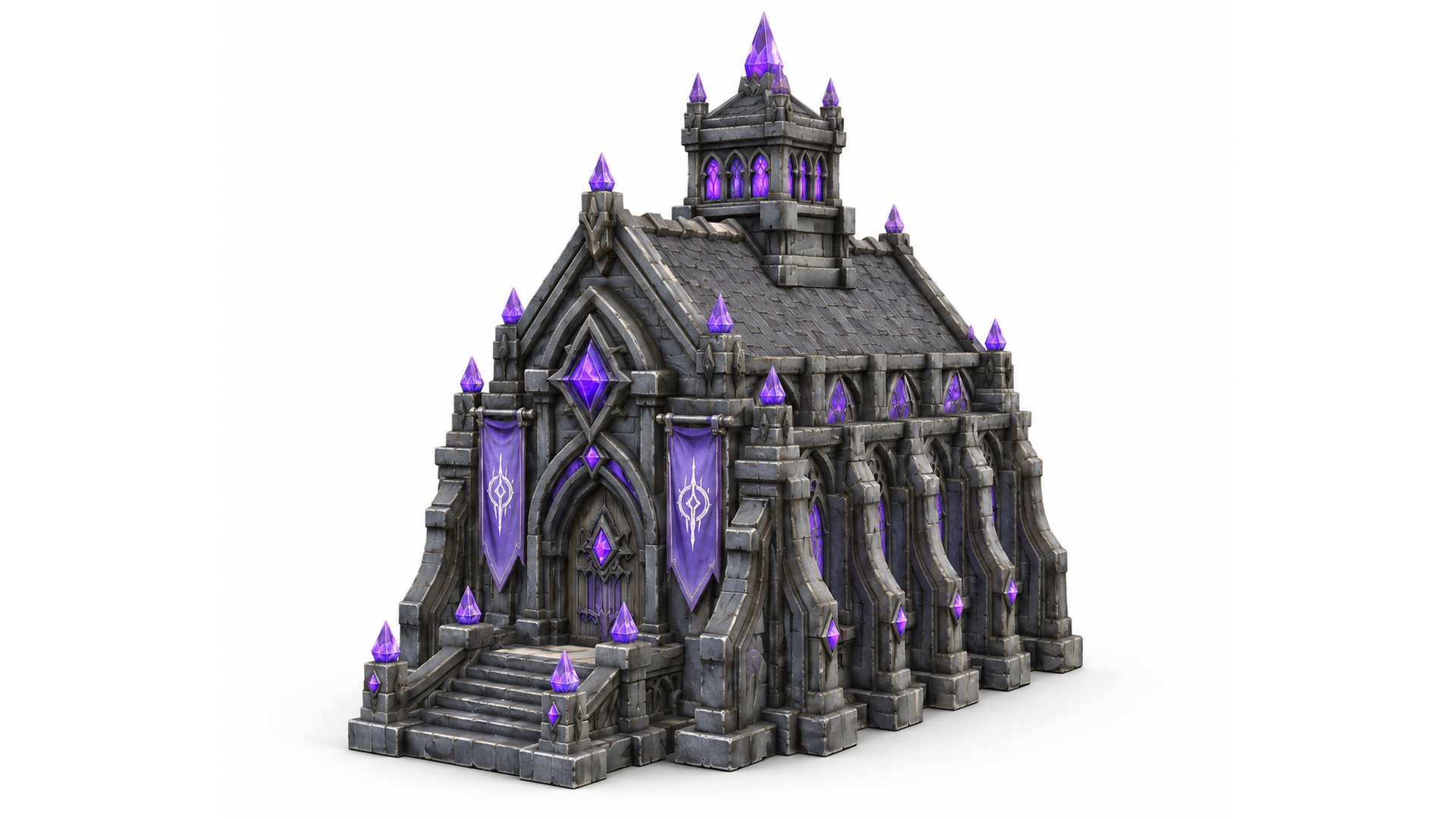 Fantasy Arcane Gothic Crystal Chapel preview on Fab