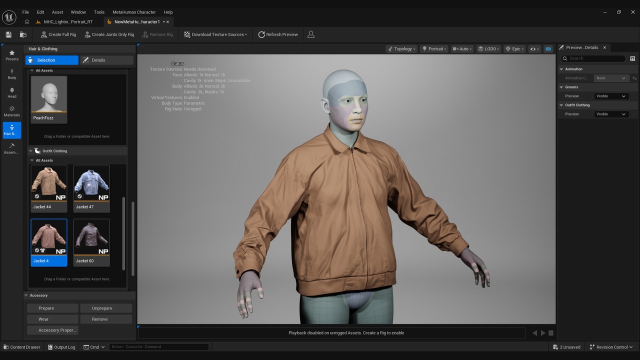 Media 1 for listing Jacket Metahuman 4 - MHPKG