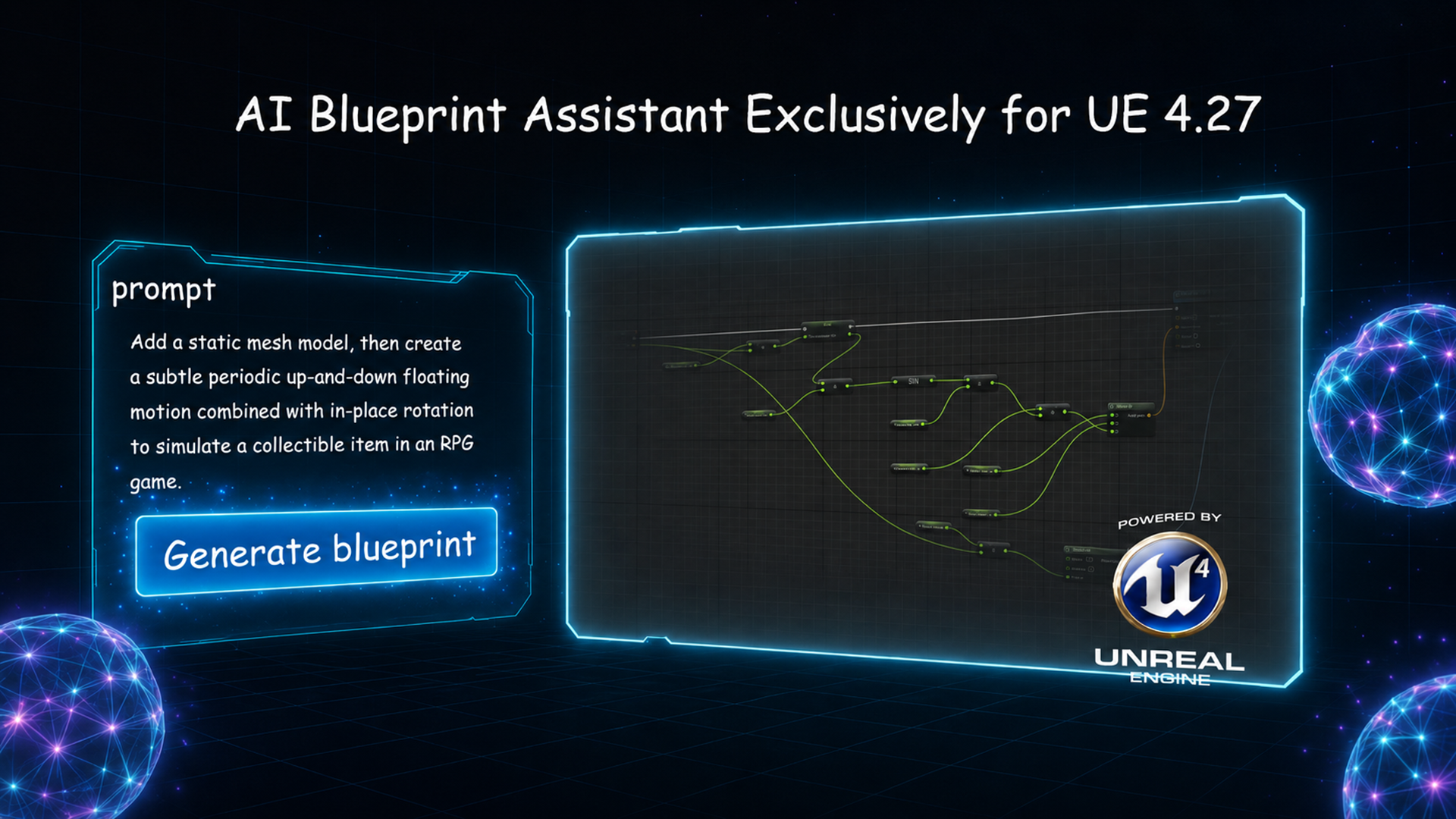 AI Blueprint Assist | UE4.27 Blueprint Generation with GPT & Claude | Fab