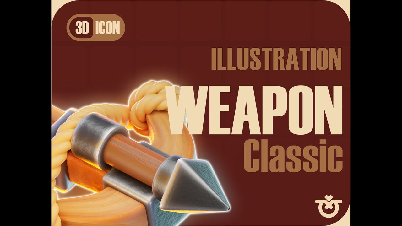 Media 1 for listing Classic Weapon 3D Icon Stylized
