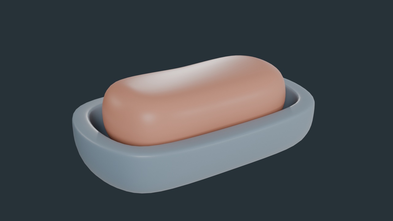 Media 1 for listing Minimal Soap Bar with Tray Bathroom Asset
