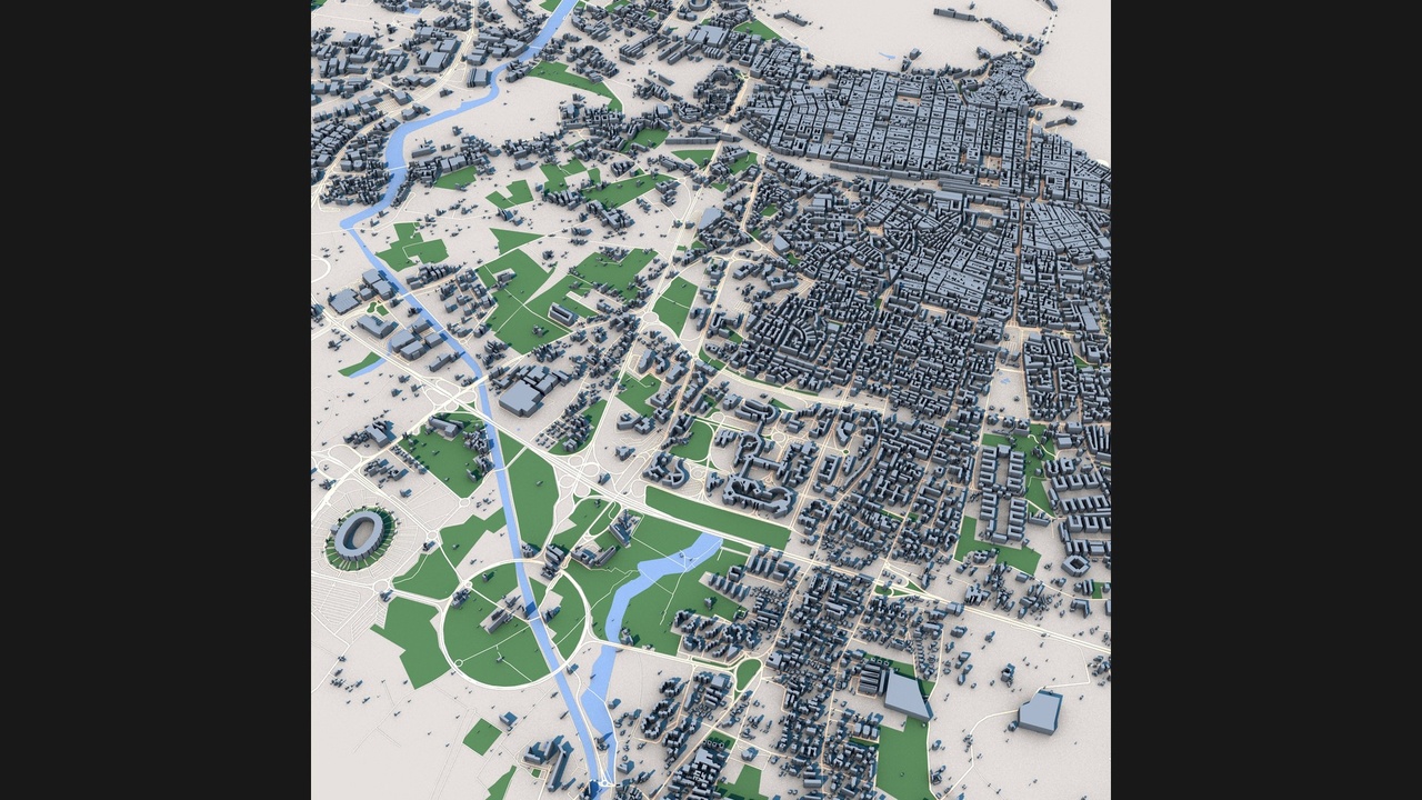 Media 1 for listing Bari City Italy | Detailed Urban Landscape 3D Model