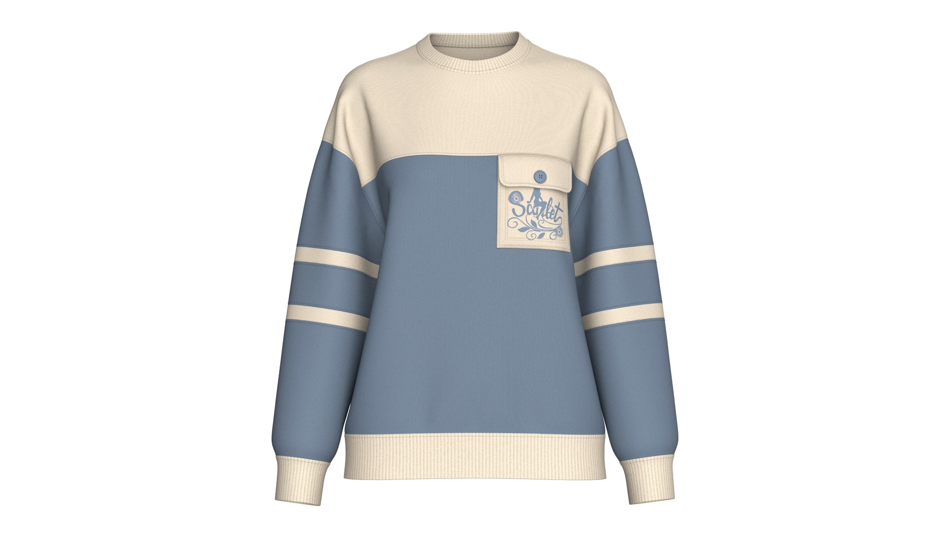 Media 1 for listing Girls Drop Shoulder Oversized Sweatshirt | High Poly