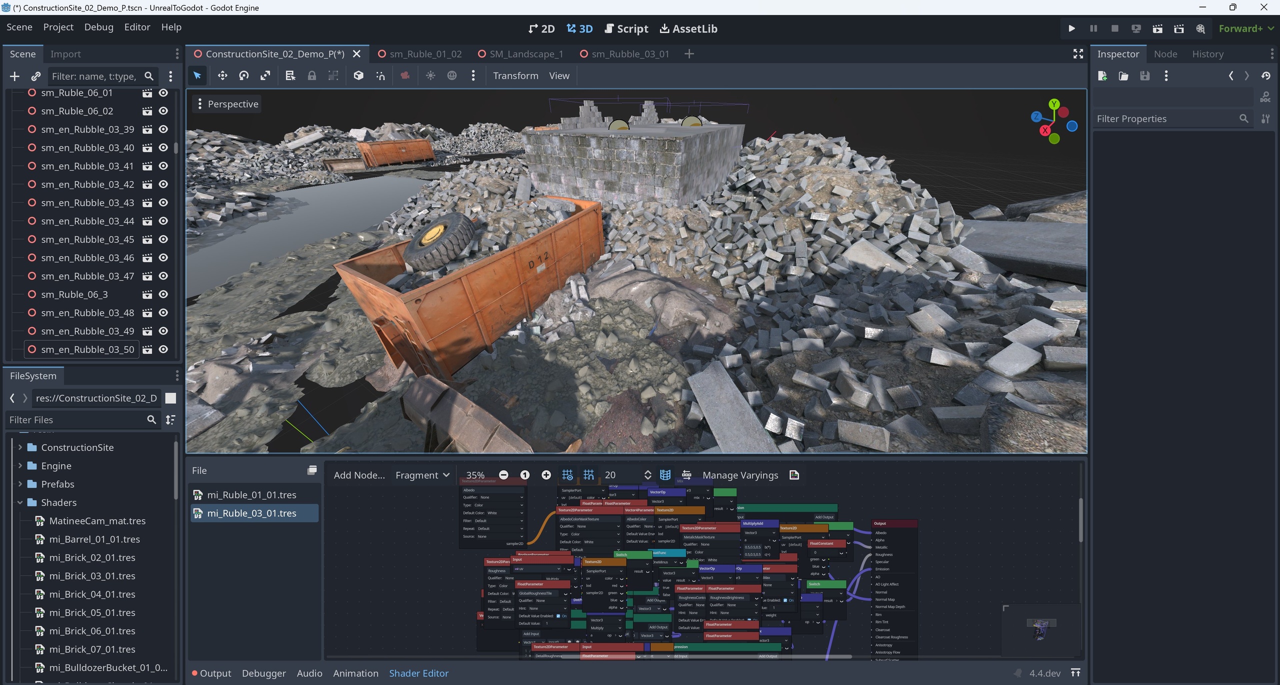 Media 1 for listing Unreal To Godot Exporter