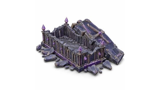 Fantasy Gothic Ruined Stone Tomb preview on Fab