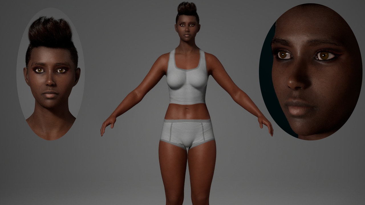 Media 1 for listing Editable MetaHuman Beauty - Kardashian.With hair, no clothing included.