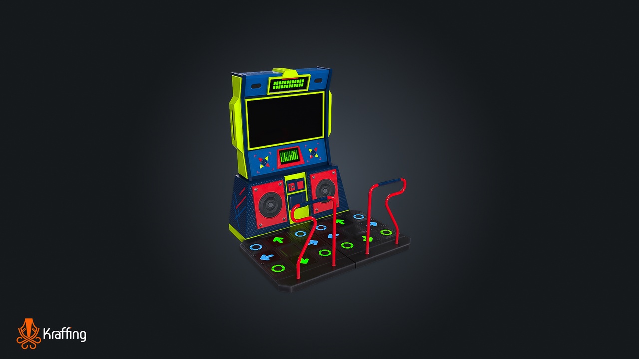 Media 1 for listing Arcade Dance V1 - Game Machine – Game Ready PBR