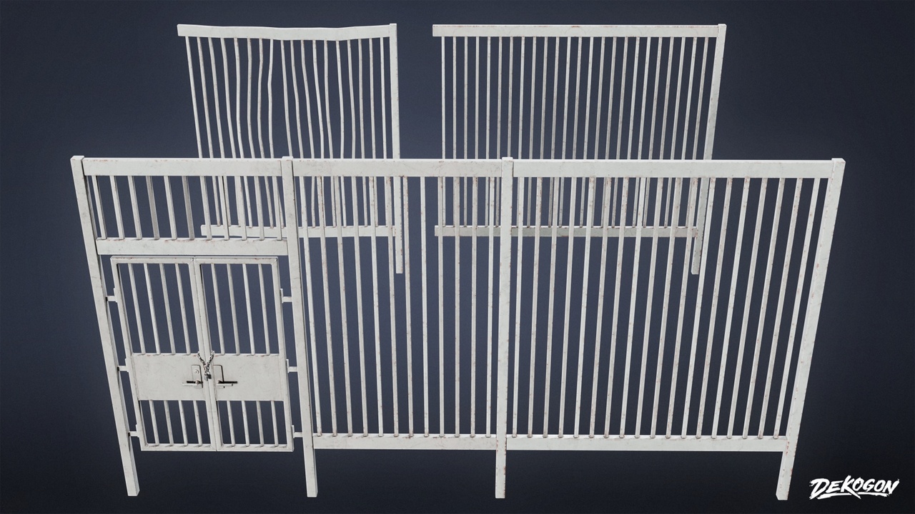 Media 1 for listing School - Exterior Gate - PBR Game Ready