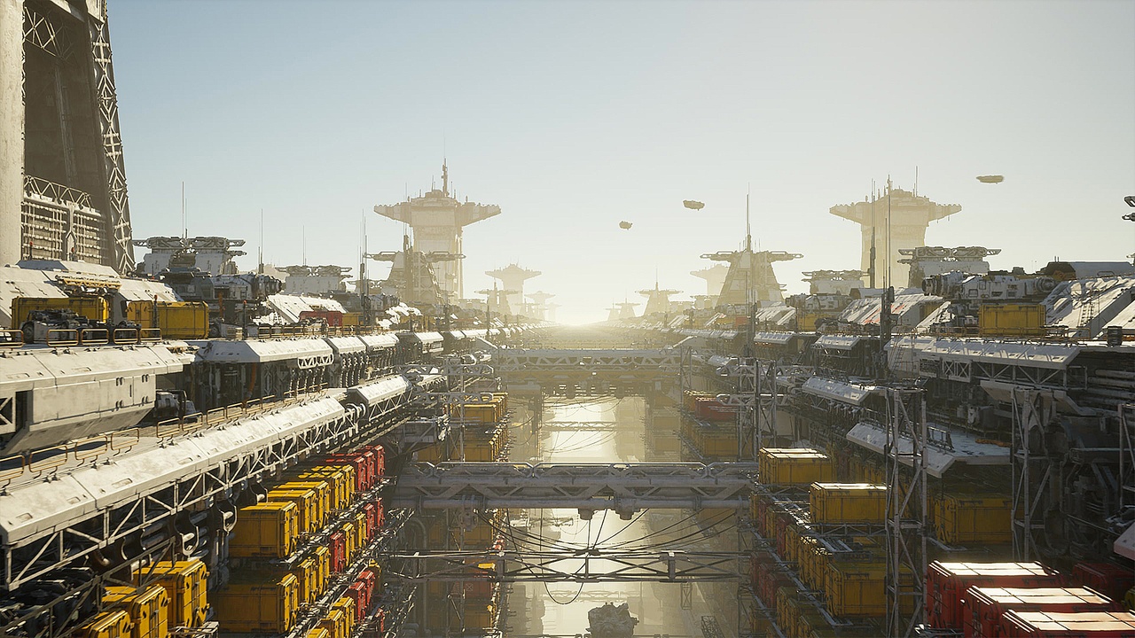 Media 1 for listing Sci-fi Port Environment