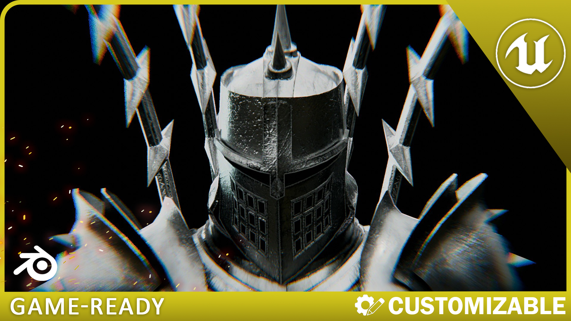 Dark Fantasy Knight in Armor | Fab