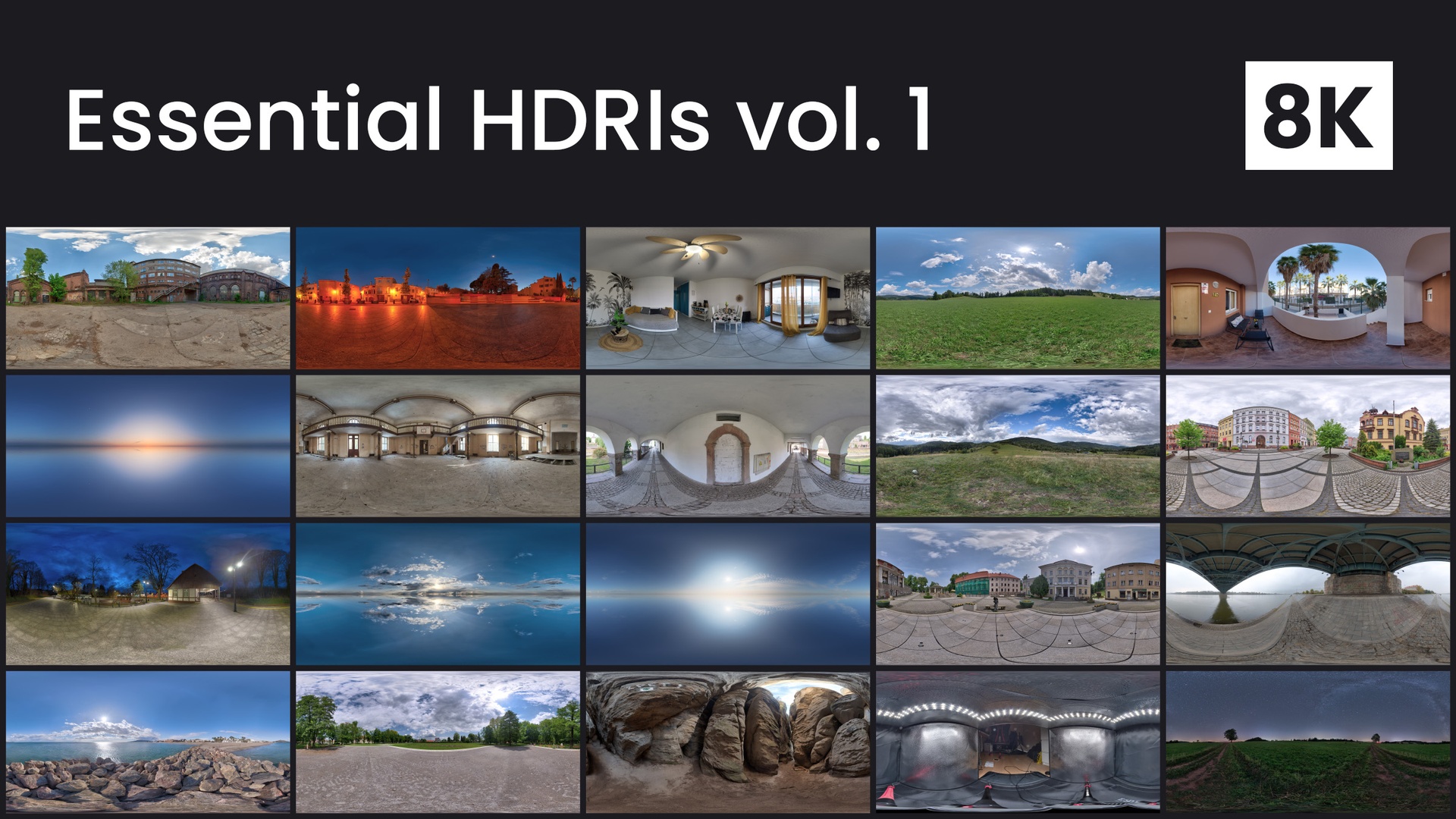 Media 1 for listing Essential HDRIs vol. 1