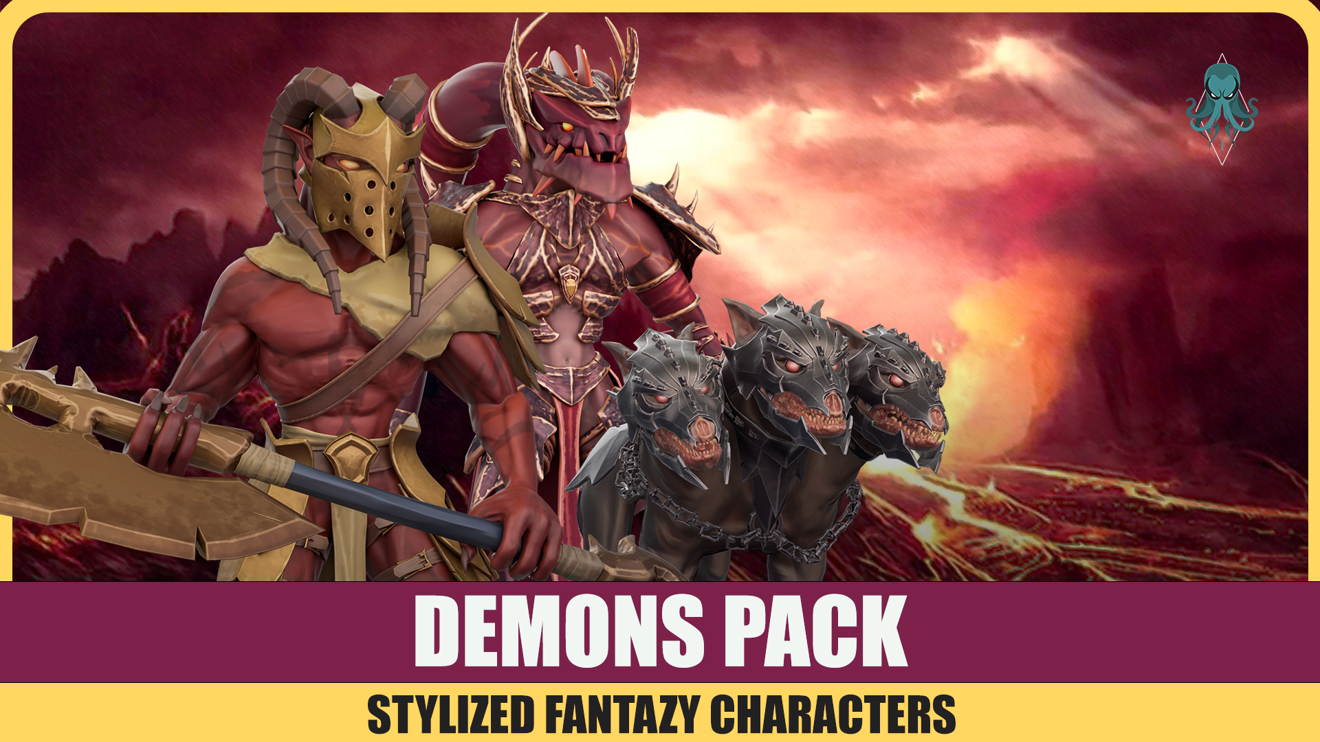 Stylized Modular Demons Creatures Pack | Fab