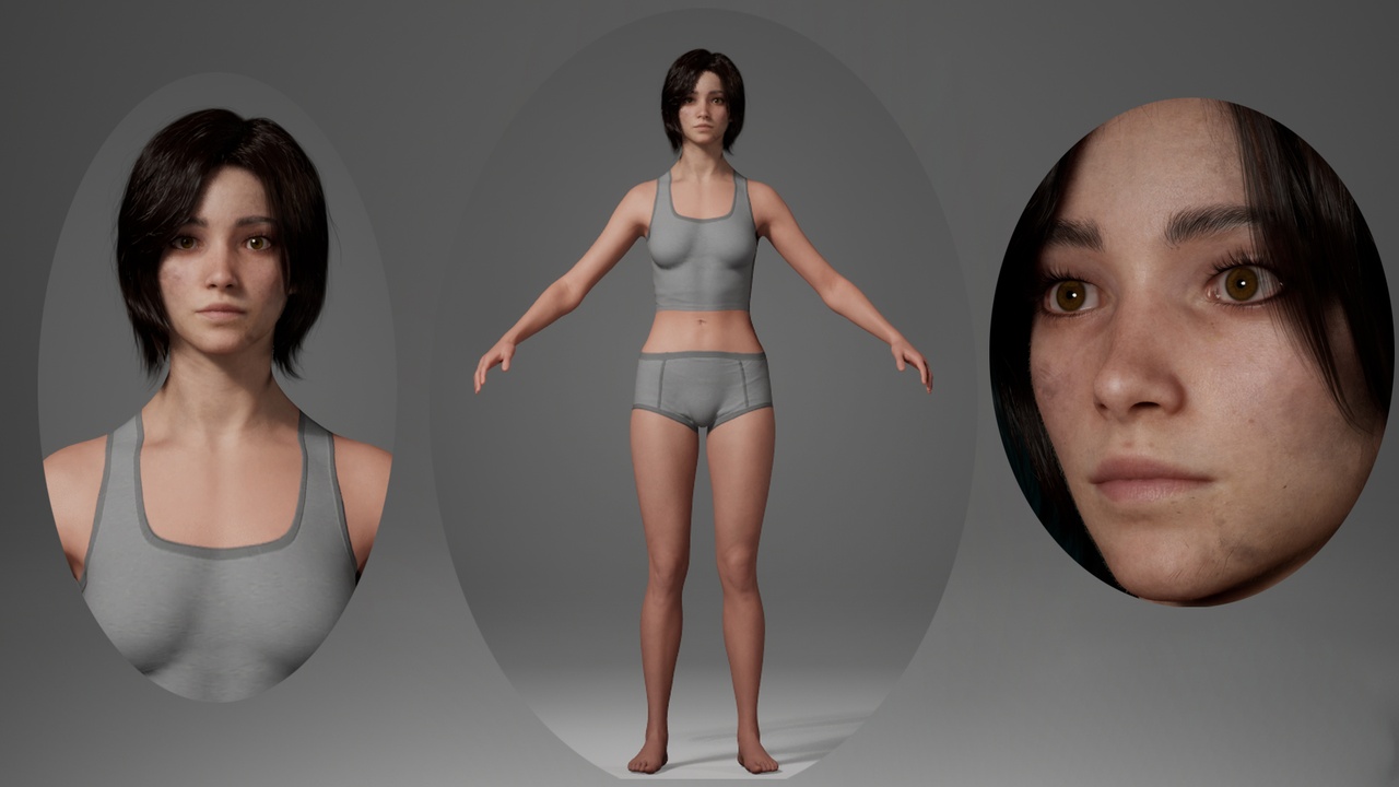 Media 1 for listing Editable MetaHuman female character - Phoenix.With hair, no clothing included.
