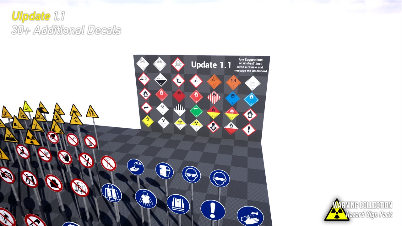 Media 1 for listing Warning Collection: Hazard & Warning Signs - Complete Pack