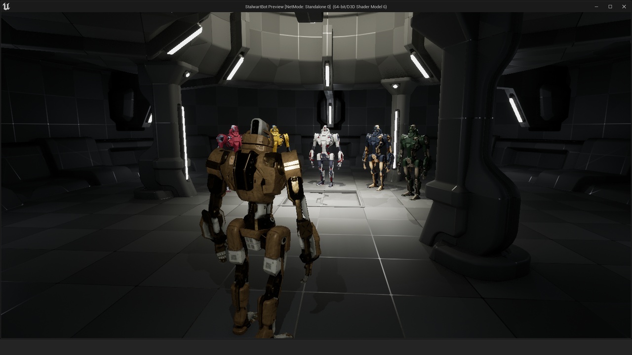 Media 1 for listing Stalwart Humanoid Mech Robot 3D Character Model