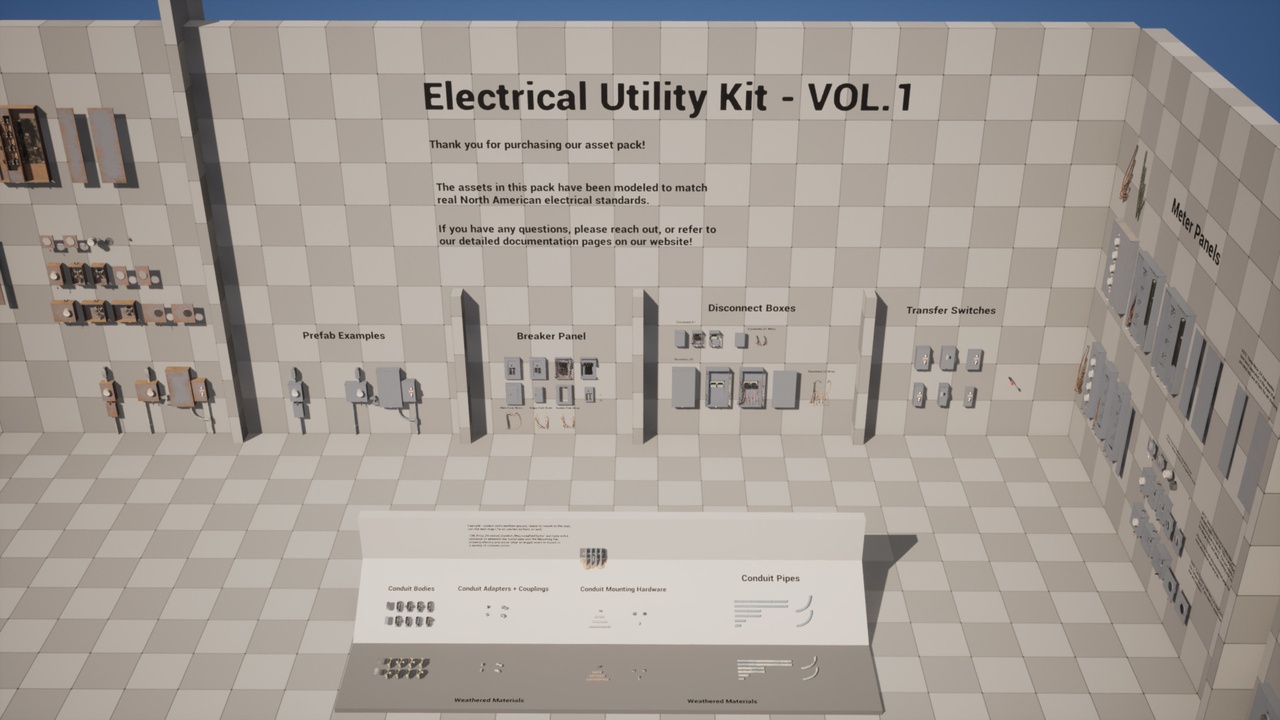 Media 1 for listing Electrical Utility Kit VOL.1 - Modular Boxes & Conduits
