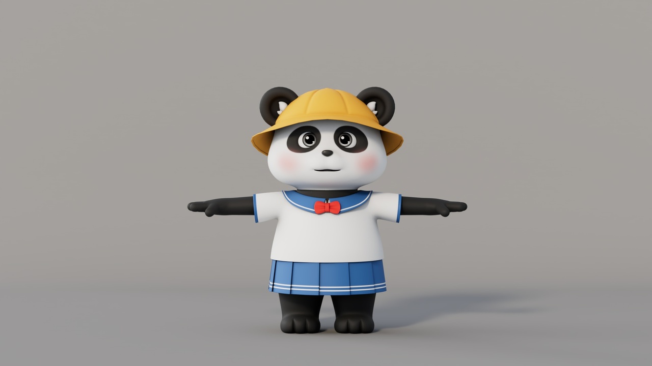 Media 1 for listing Rigged Cartoon Panda