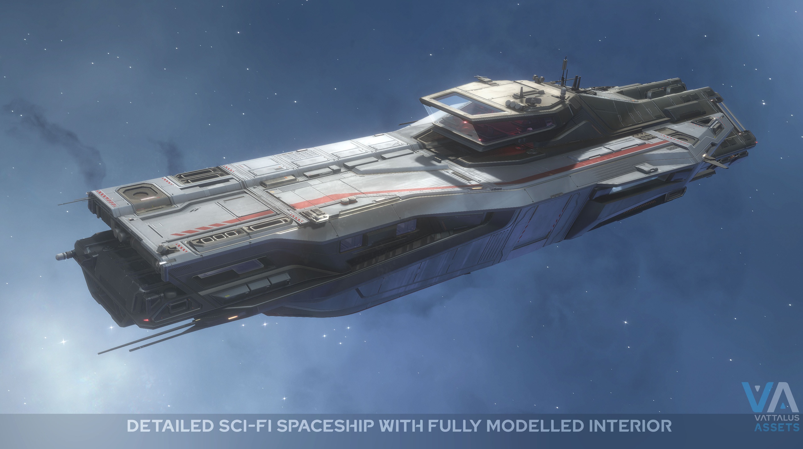 Fenris Frigate: Spaceship with Full Interior 제품 등록을 위한 미디어 1개