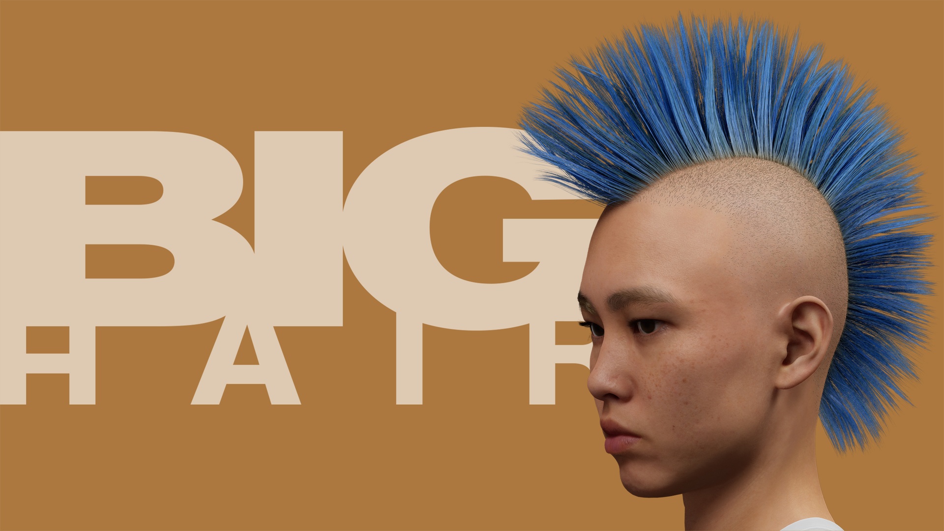 Media 1 for listing Metahuman Mohawk Fan Groom - BigHair