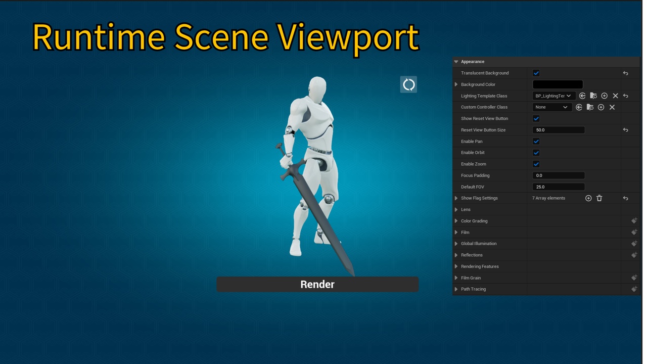 Media 1 for listing Runtime Scene Viewport