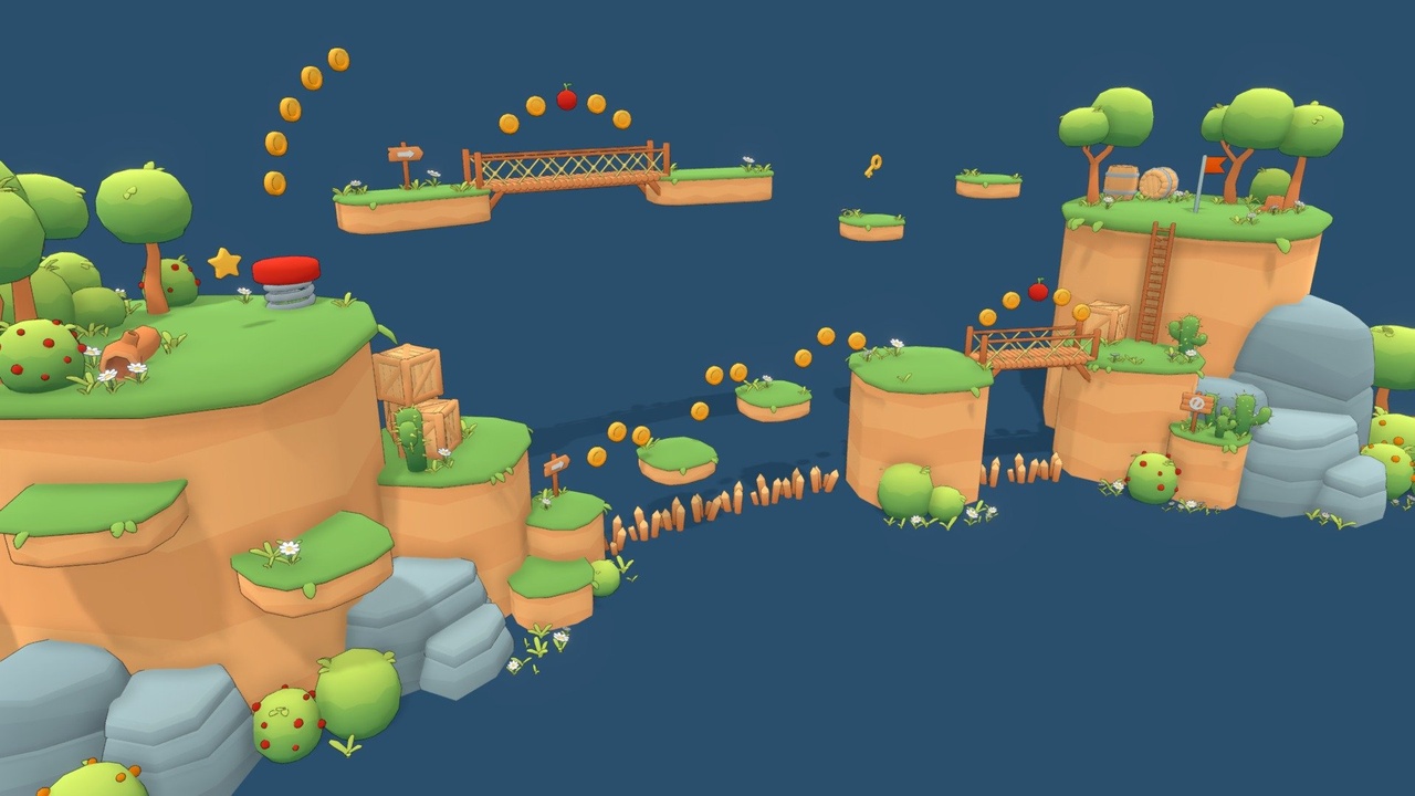 Media 1 for listing Lowpoly Platformer Kit (Asset Pack)