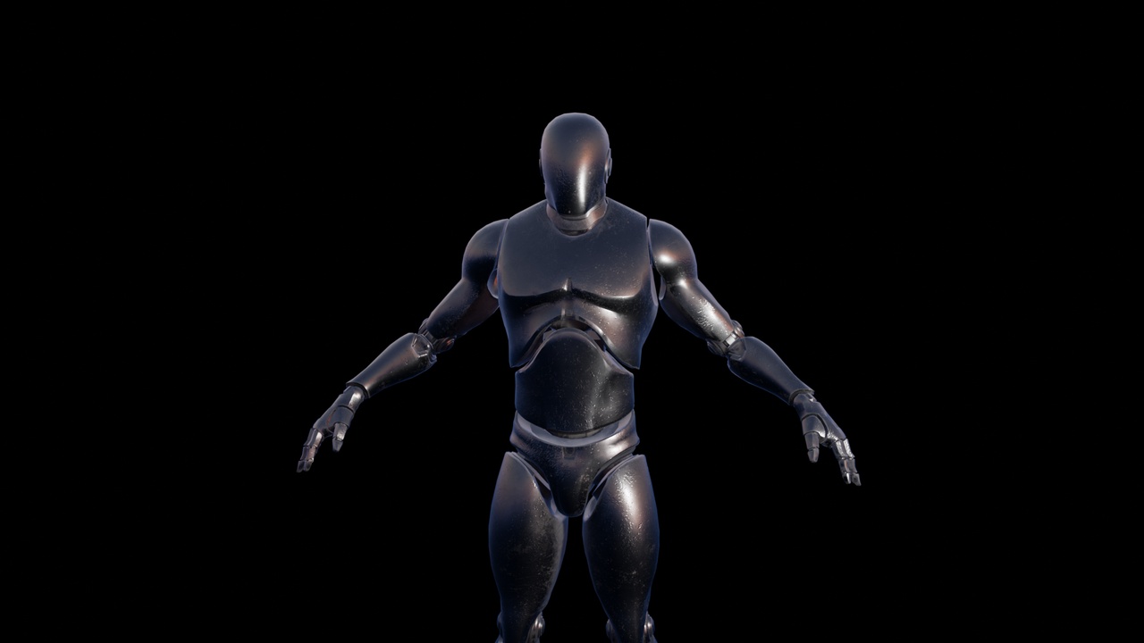 Media 1 for listing Black Ue4 Mannequin (rigged)