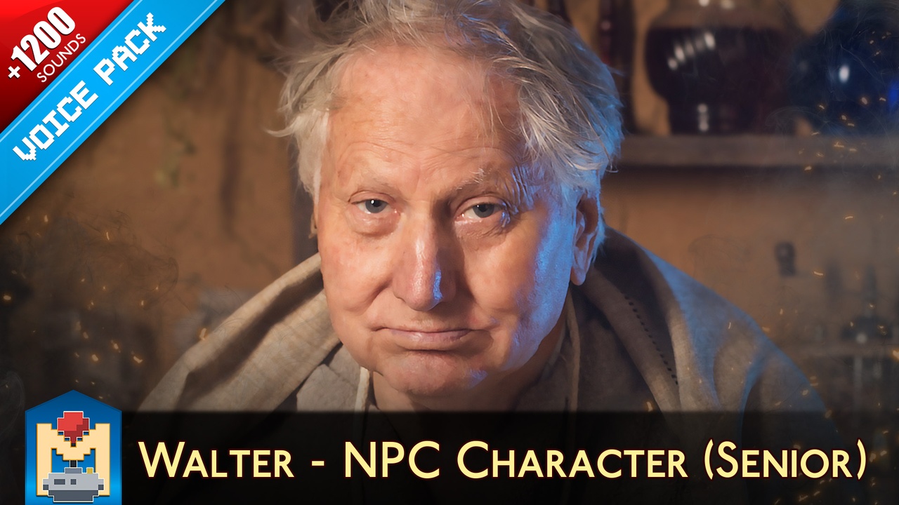 Media 1 for listing Walter - Senior NPC Character Voice Pack