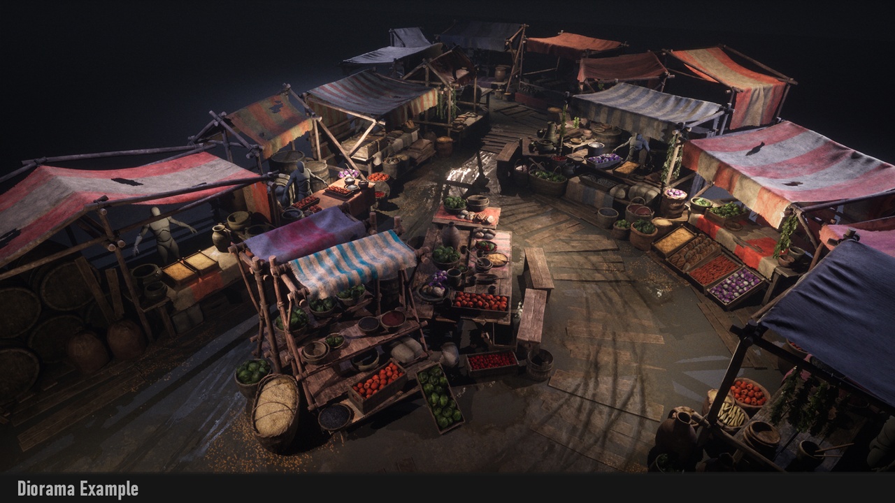 Media 1 for listing Medieval Market Prop Pack