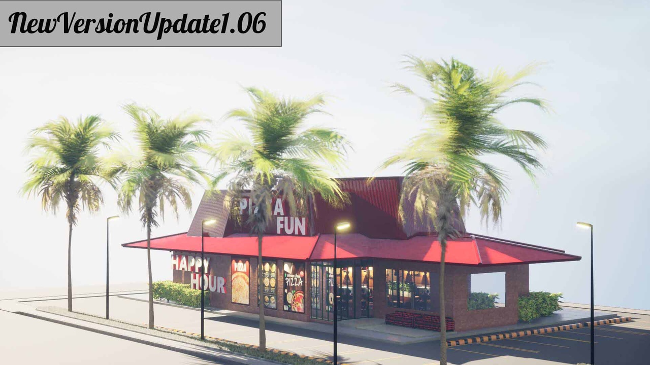 Media 1 for listing Pizza Restaurant Environment – UE5 V1.06