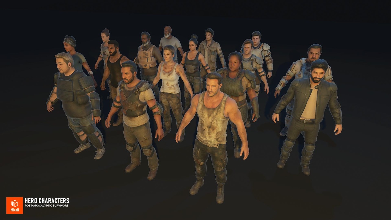 Media 1 for listing Hero Characters - Post-Apocalyptic Survivors