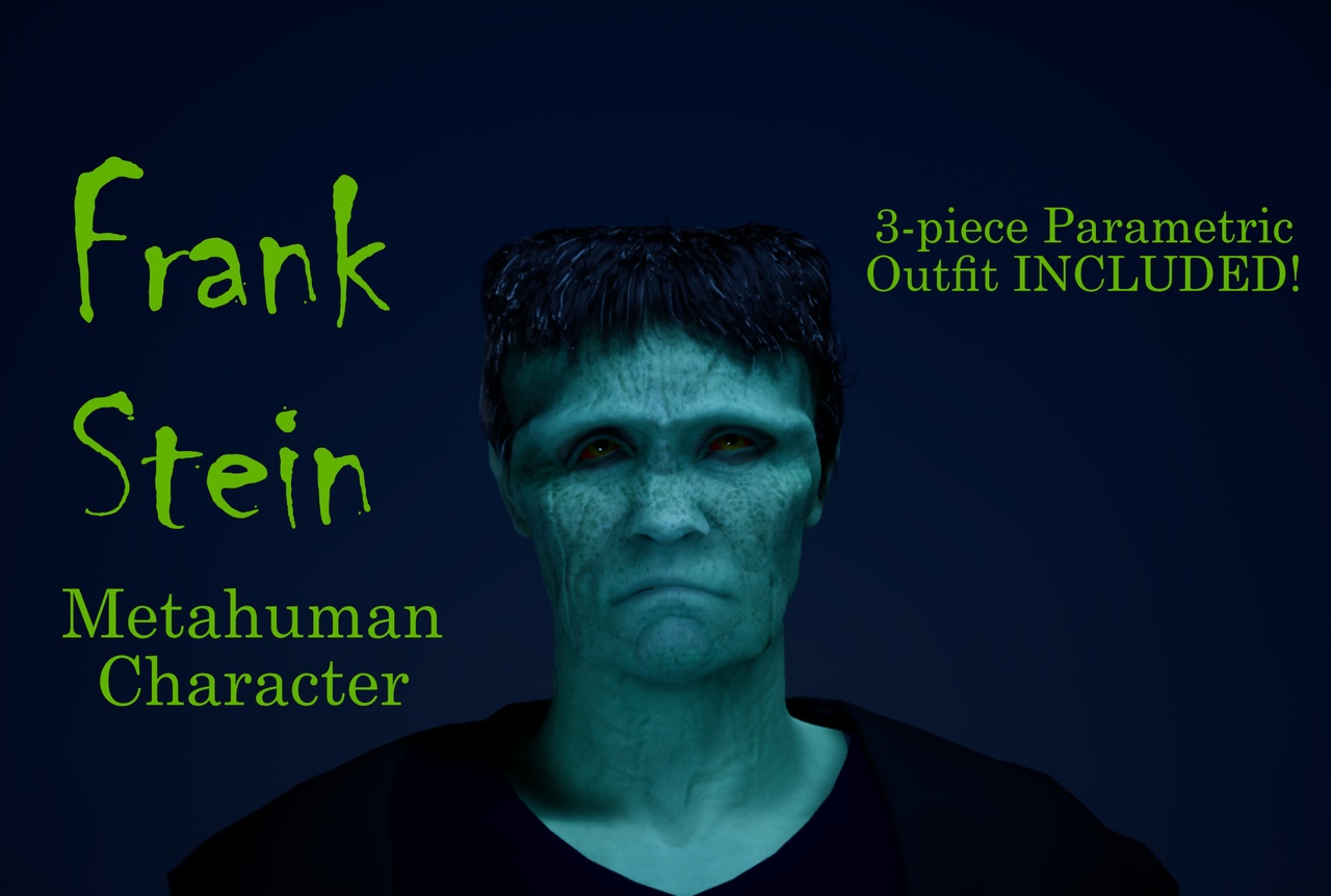 Média 1 pour l'article Frank Stein - Editable Metahuman Character